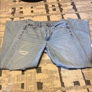 American Eagle Outfitters Light Blue Straight Leg Jeans